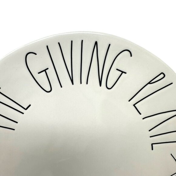 Rae Dunn Giving Plate Ceramic 11in  Fall Autumn Holiday Cookie Tray Gifting - Picture 5 of 8